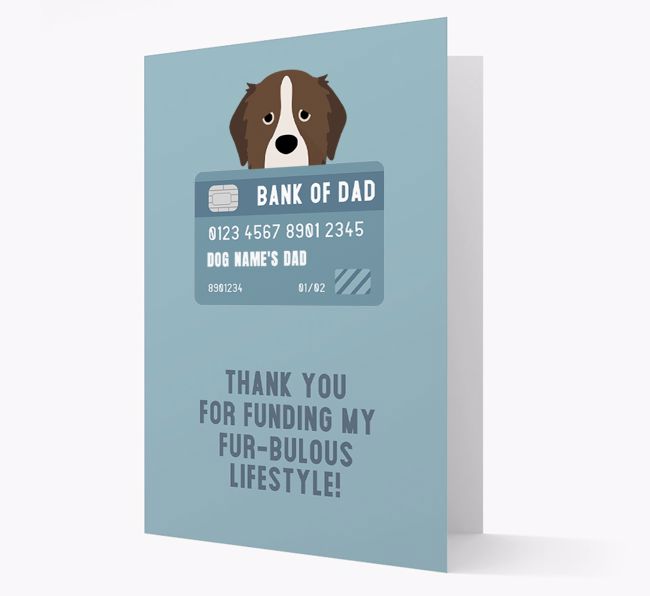 'Bank of Dad' - Personalised {breedFullName} Card